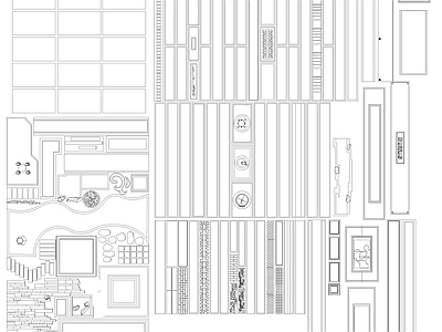 新中式地面拼花 新中式地面拼花 施工图