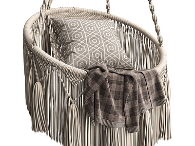 中古复古吊椅 摇椅 秋千椅 流苏吊椅