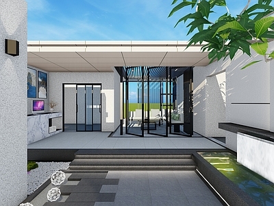 现代屋顶花园 空中花园