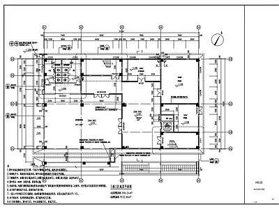 现代办公楼建筑 4层框架结构 办公楼 施工图