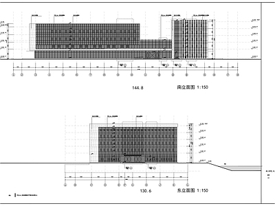 现代办公楼建筑 5层城投自用 办公楼 施工图