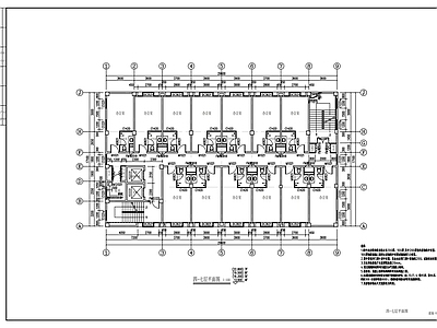 现代办公楼建筑 7层商务办公楼 施工图