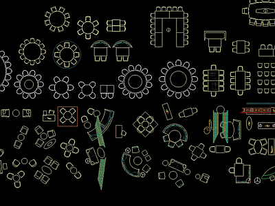 现代家具图库 HBA图库 HBA专用工装图 施工图