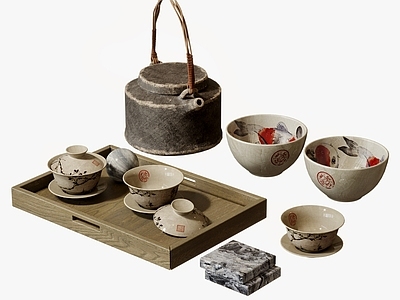 茶具 茶壶 茶杯 茶盘 茶具 茶几摆件