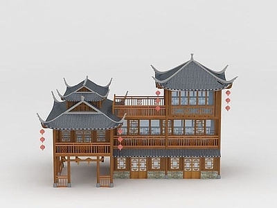 现代古建商铺