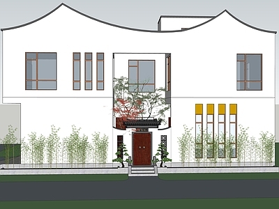 新中式乡村民房 农村自建房