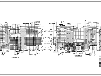 现代其他商业建筑 三层商业建筑图 施工图