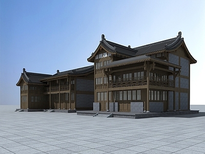 现代古建商业楼