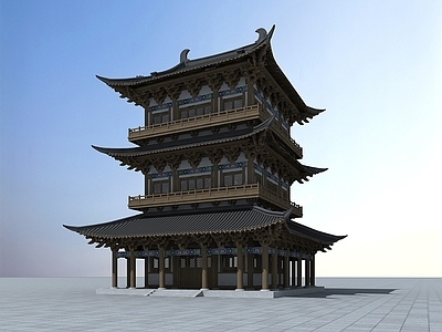 现代古建塔楼