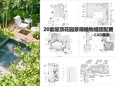 现代树池图库 植物组团配置 施工图
