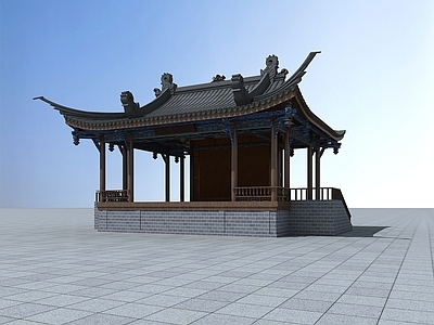 现代古建戏台