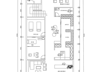 现代医院 社区医院平面图 私人医院 医院门诊 施工图