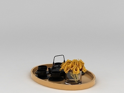 现代茶具托盘