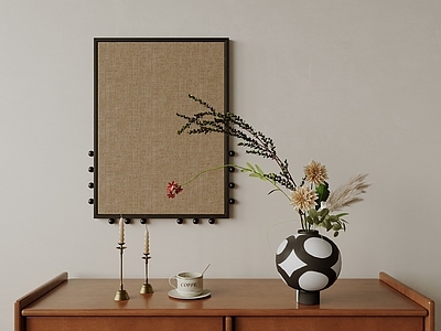 中古奶油花艺 中古风 花瓶 摆件