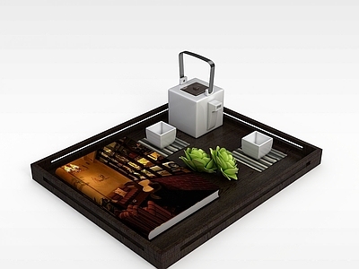 现代餐厅茶具摆件