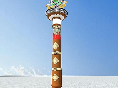 现代藏式特色路灯