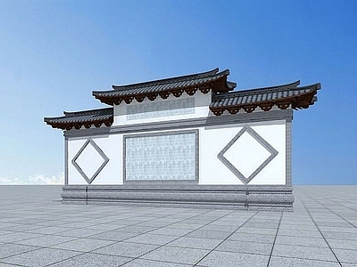 现代古建照壁