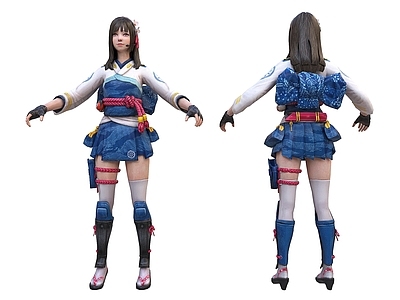 现代虚拟人物 卡哇伊日本女孩