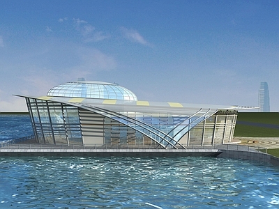 现代其他建筑外观 公建码头景观建筑