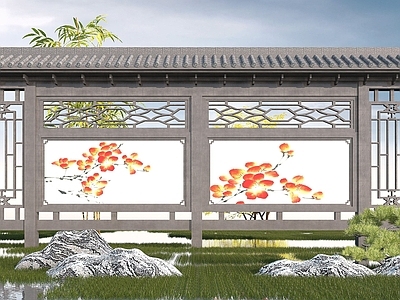 现代其他景观小品 校园文化宣传栏