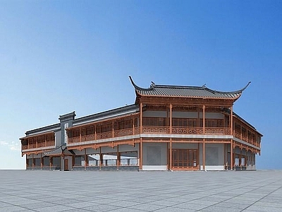 现代古建商业街