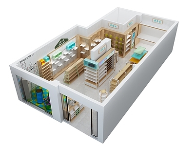 现代母婴店 母婴店 奶粉柜