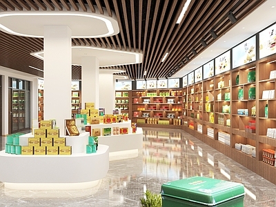 现代其他商业空间 农产品商店