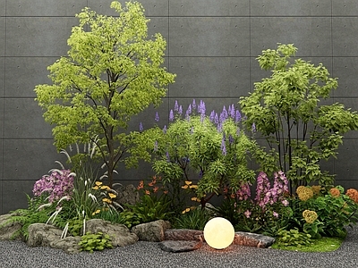 植物组合 花境 花草 植物堆 景观树 灌木
