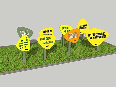 现代标识标牌 指示牌 警示牌 导视牌 标识 科普牌