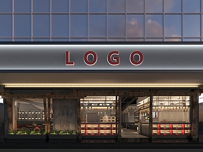 现代工业火锅店 火锅店 火锅店门头 餐饮店铺 餐桌椅组合 南方火锅店