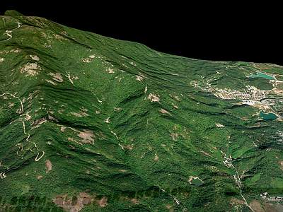 现代其他景观 山 青山 峡谷 山脉 地形