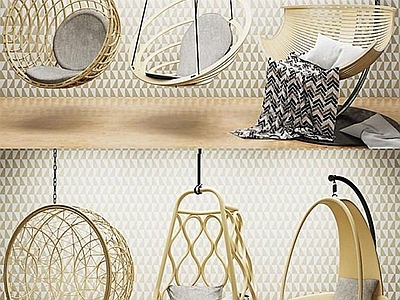 现代室内休闲吊椅