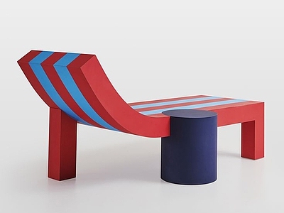 现代休息区 极简中古休闲椅