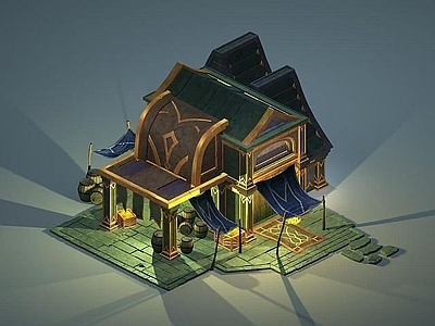 现代游戏场景房屋