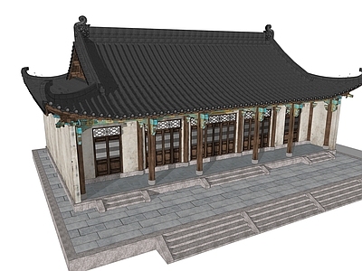 中式古建筑 明代古建 原乡构复