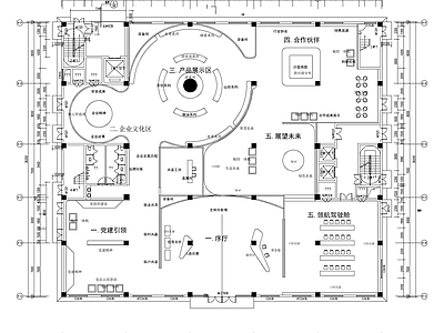 其他展厅 现代农产品展厅 施工图