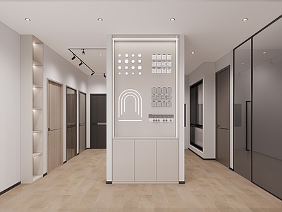 现代其他商业空间 建材展厅 家装公司展厅 材料展厅