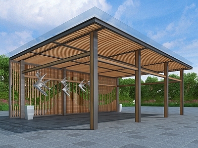 现代廊架 休闲廊架 休闲亭
