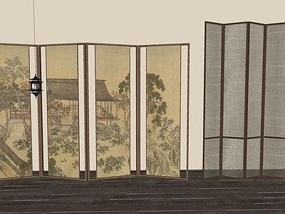 新中式中式屏风 宋式新中风屏风 木屏风 玻璃屏风 可折叠屏风 办公室屏风