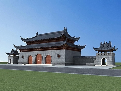 现代古建城楼
