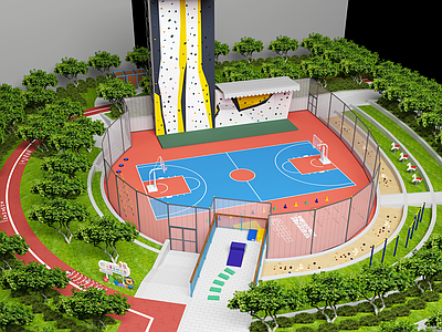 现代其他公共空间 城市公园 运动主体公园