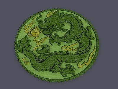 现代环岛中国龙景观
