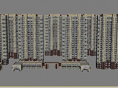现代小区建筑