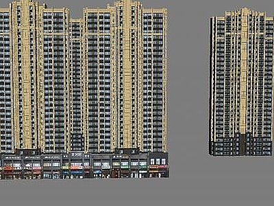 现代小区建筑