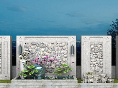 现代其他景观小品 园林景观