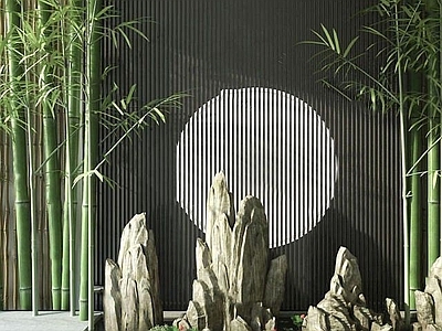 现代假山植物