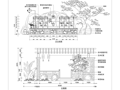 现代综合植物图库 室外植物立面图库 施工图