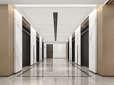 现代楼梯间 电梯间