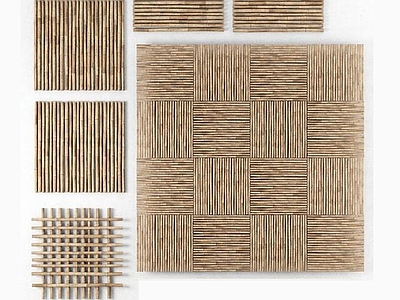 现代其他景观小品 竹子