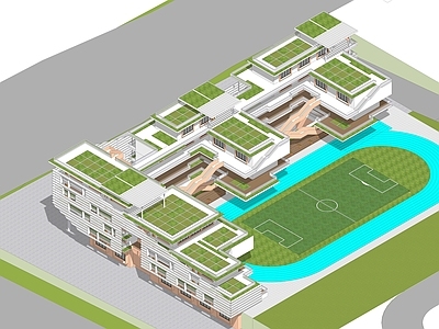 现代学校建筑 生态校园